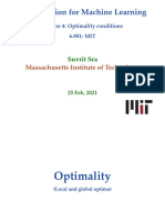 Optimization For Machine Learning: Massachusetts Institute of Technology