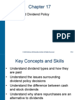 Dividends and Dividend Policy: © 2019 Mcgraw-Hill Education Limited. All Rights Reserved