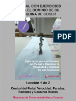 MANUAL DE EJERCICIOS PARA APRENDER A COSER Lección 1 de 2