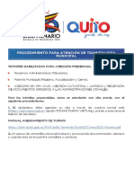 Procedimiento Atencion Tramitologia Municipal en Balcones de Servicio