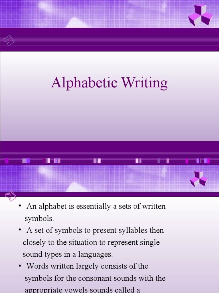 Alphabetic Writing | PDF | Classics