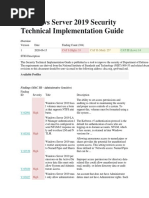 Windows Server 2019 Security Technical Implementation Guide