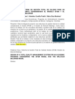 PAPER DISEÑO DE UN SISTEMA DE GESTION TOTAL DE CALIDAD