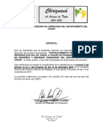 Certificado Chiriguana