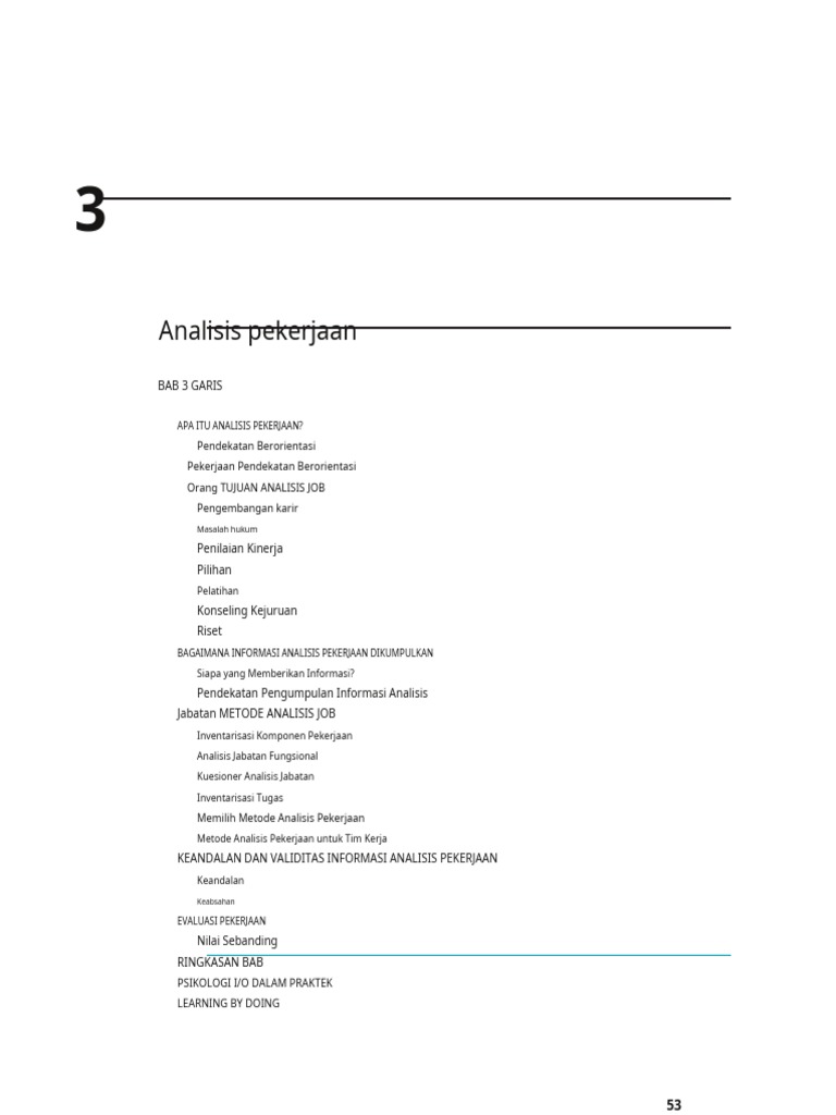 Chapter 3 Job Analysis | PDF | Komputer