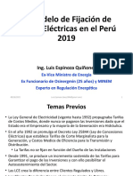 El Modelo de Tarifas Eléctricas en El Perú 2019