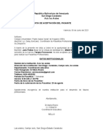 Carta de Aceptación (Modelo) (1) NUEVA 2020 Lic Rotondaro