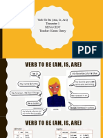 Verb To Be (Am, Is, Are) Slides