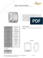 71.009 Secador de Mao Sensorizado Mach 2