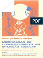 Modificação de Comportamento Em Situação Escolar - NILCE PINHEIRO MEJIAS, 1973 [INDEX]