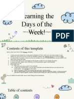 Learning The Days of The Week