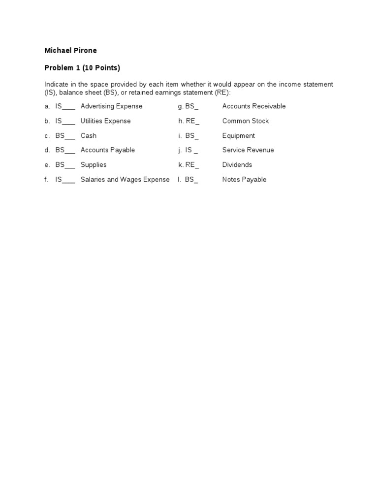 Accounting Statement Analysis and Problems | PDF | Equity (Finance ...