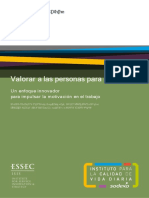 Valorar A Las Personas para Crear Valor Un Enfoque Innovador para Impulsar La Motivacion en El Trabajo