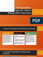 Permasalahan Keberagaman Dalam Masyarakat Indonesia