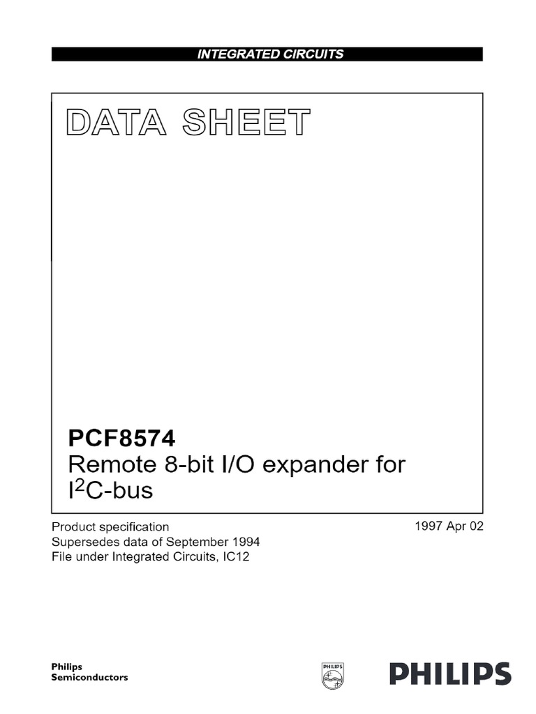 PCF8574T PDF | PDF