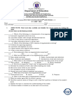 Department of Education: Summative Test in English 10 3 QTR Week 1 - 2 S.Y. 2020 - 2021