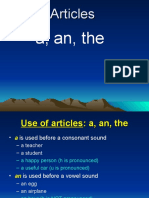 A, An, The: Articles