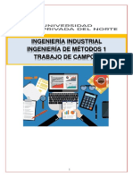 Trabajo de Campo 1 Ingenieria de Metodos t1 NRC 3570