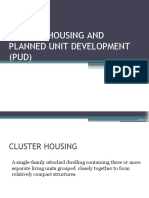 Cluster Housing and Planned Unit Development Pud