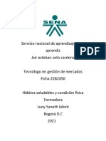 Trabajo de Habitos y Condicion Saludable