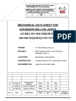 Pertamina Revitalization Project Expansion Bellow Joints Data Sheet