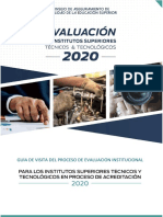 Guía de Visita Del Proceso de Evaluación ISTT 2020