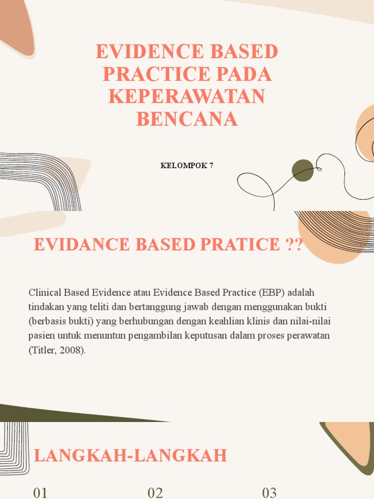 EBP dalam Keperawatan Bencana | PDF | Pengembangan Diri