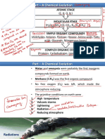 Part - A Chemical Evolution: (C, H, O, N)