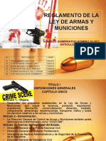 Reglamento de La Ley de Armas y Municiones