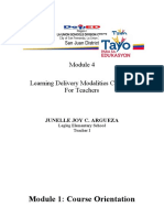 Module 1: Course Orientation: Learning Delivery Modalities Course 2 For Teachers