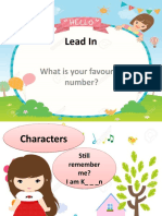 Lead In: What Is Your Favourite Number?