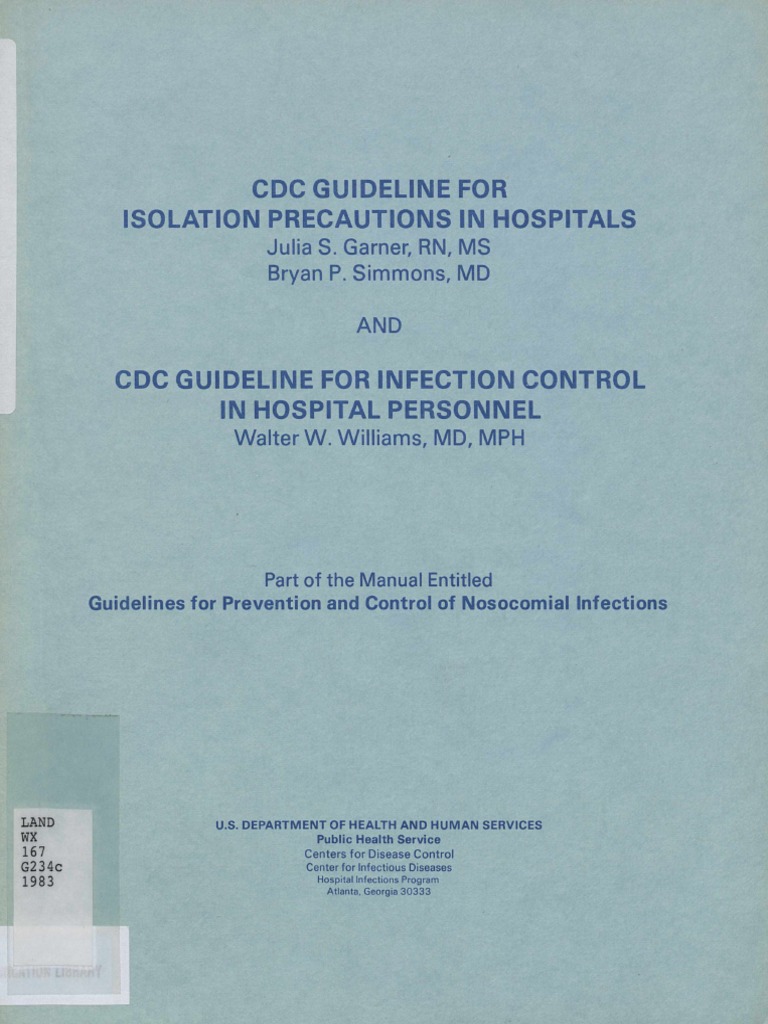 CDC Isolation PDF Transmission (Medicine) Infection