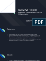 SCIM QI Project: Assessing Cognitive Function in The SCI Population