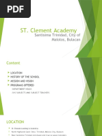 ST. Clement Academy: Santisima Trinidad, City of Malolos, Bulacan