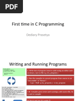 First Time in C Programming