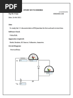 Study of P-N Diodes: Us Manikanda