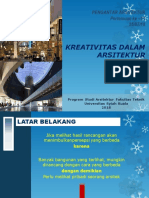 Kuliah 13 - Kreativitas Dan Arsitektur