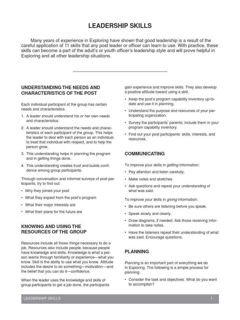 Leadership | PDF