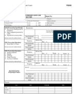 Equipment Protection Preservation and Inspection Record Report No