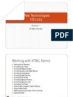Web Technologies ITE1002: Module-1