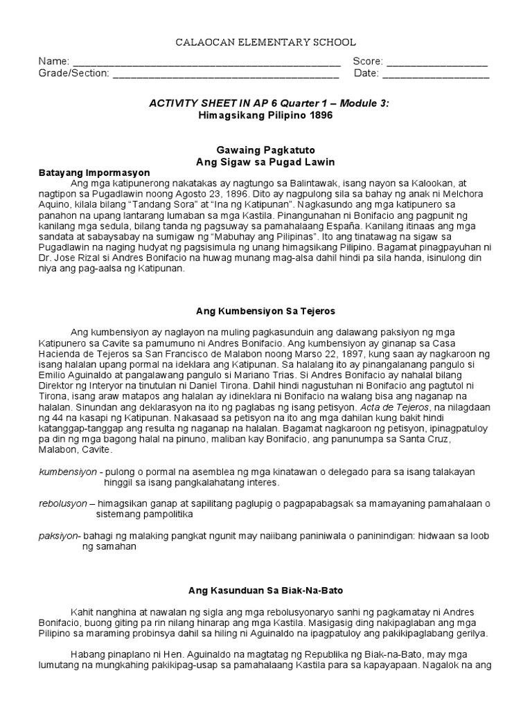 Las Ap6 Module 3 | PDF