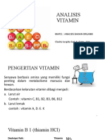 Analisis Vitamin