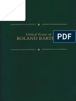 Diana Knight Editor Critical Essays on Roland Barthes Cengage Gale 2000 (1)