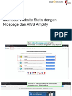Tutorial Static Website - Nicepage and Amplify