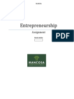 Entrepreneurship Assignment - Final