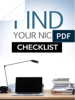 Find Your Niche - Checklist