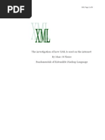 The Investigation of How XML Is Used On The Internet! by Marc ST Pierre Fundamentals of Extensible Markup Language