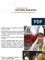 Architectural Acoustics: Industrial Noise and Methods of Reduction