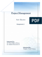 Project Management: Sub:-Elective