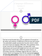 Gender Language Differences